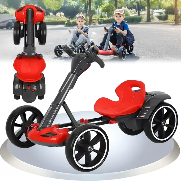 Kart Eléctrico Plegable para Niños de 3 a 6 Años
