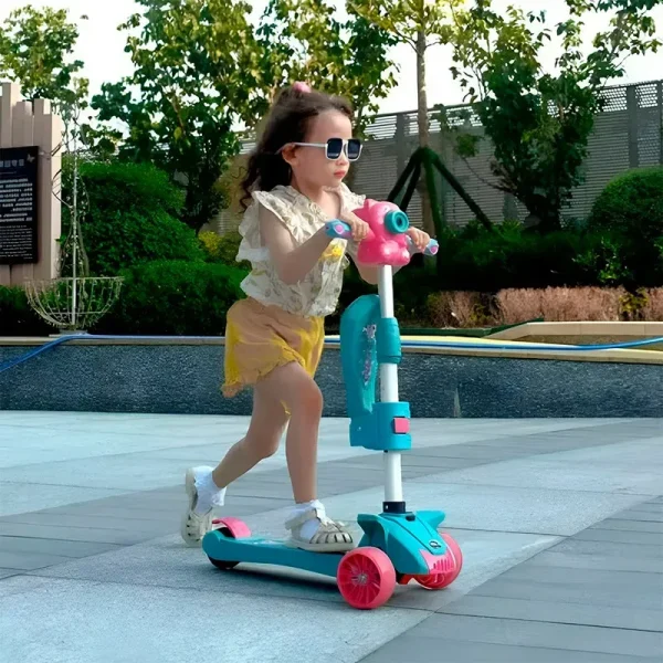 Scooter Bota Burbuja Con Musica Luces Y Asiento