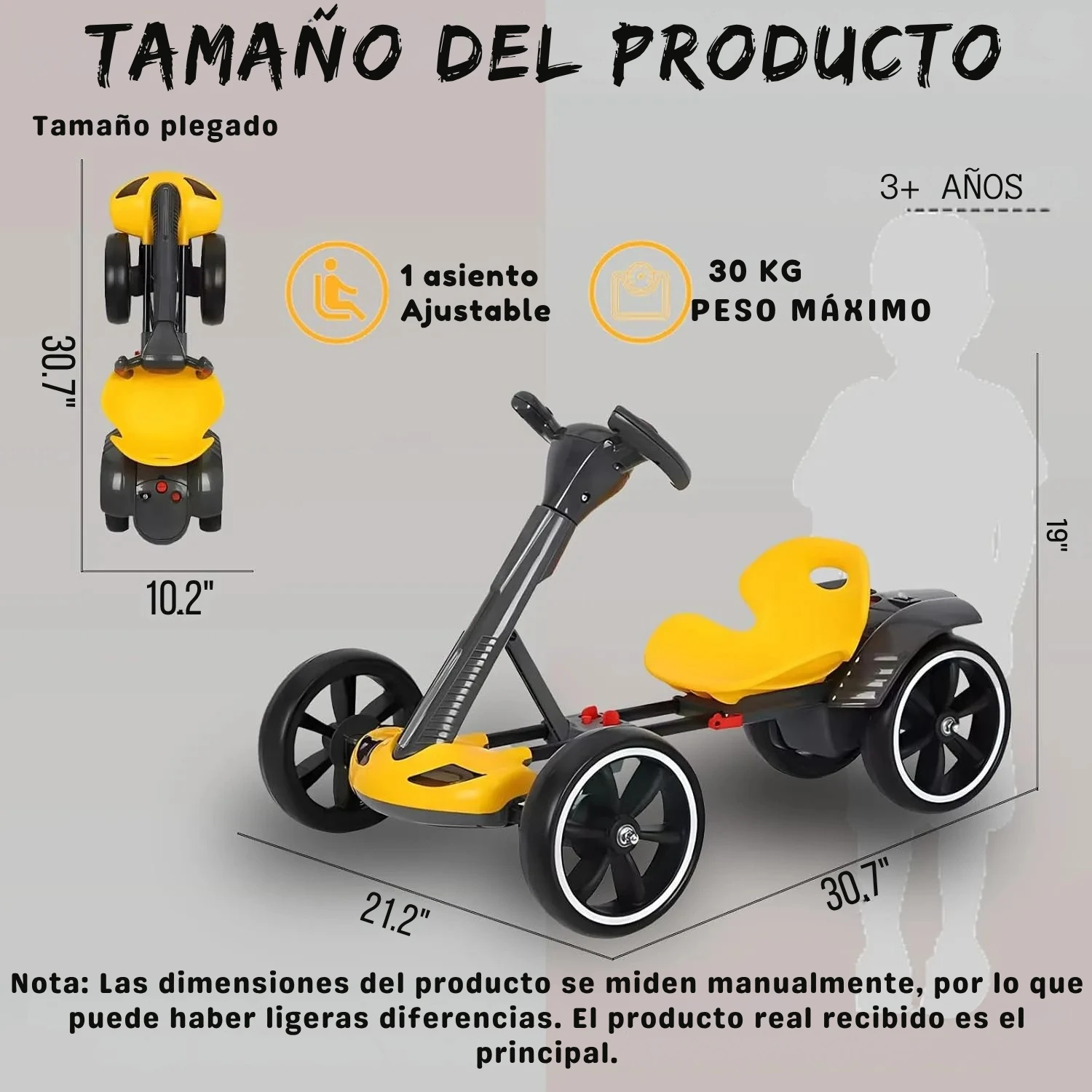 Kart Eléctrico Plegable para Niños de 3 a 6 Años - Imagen de 2