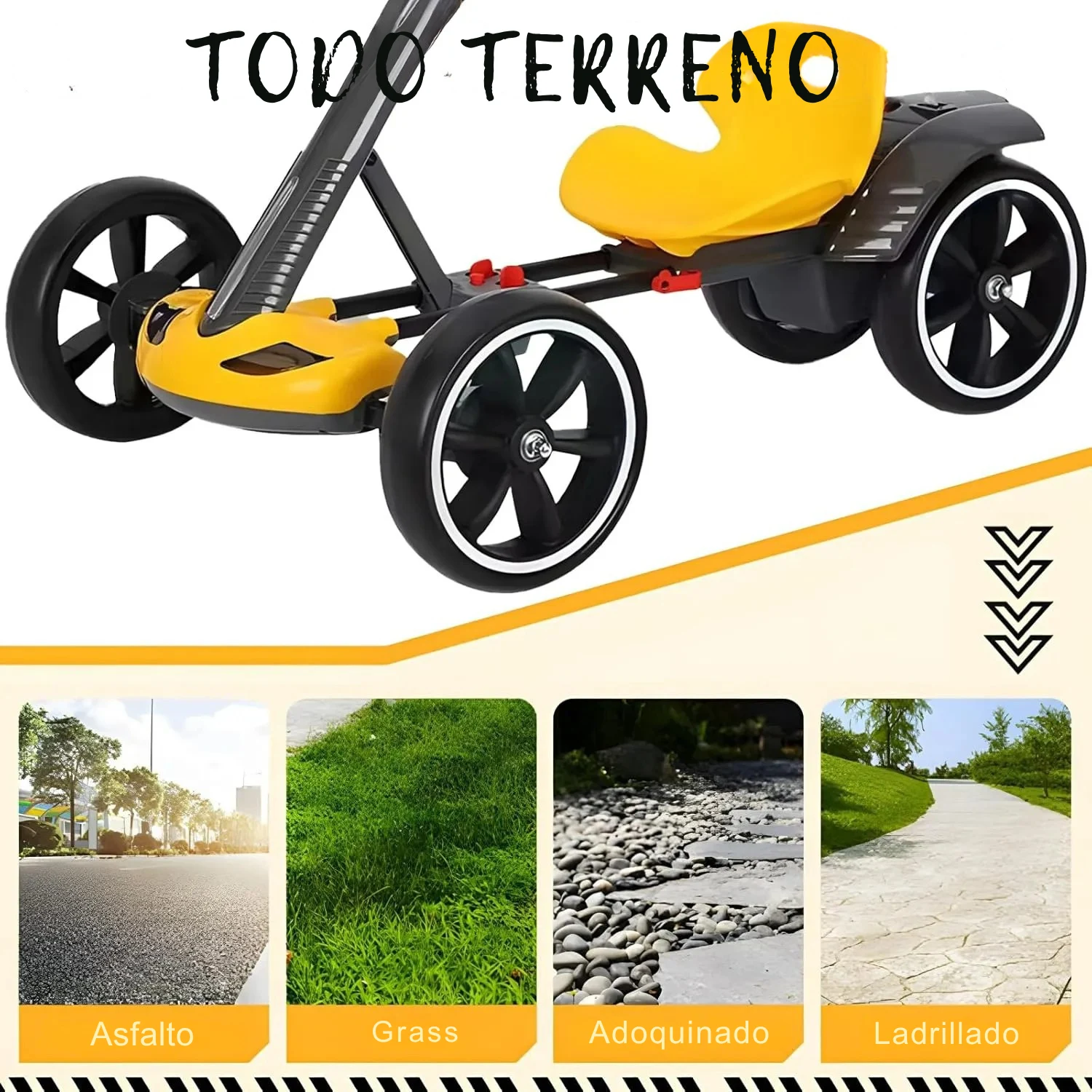 Kart Eléctrico Plegable para Niños de 3 a 6 Años - Imagen de 4