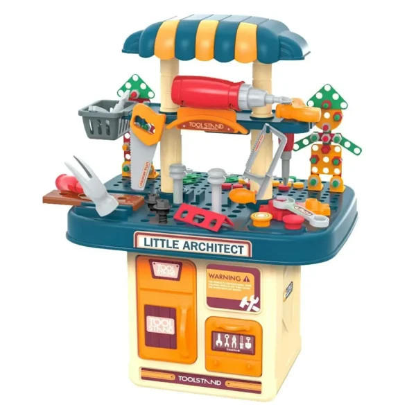 Juego de 246 piezas de banco de herramientas para niños de 3 a 4 años